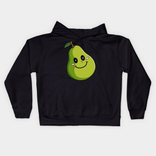 Kawaii Pear Cute Anime Fruit Tree Kids Hoodie